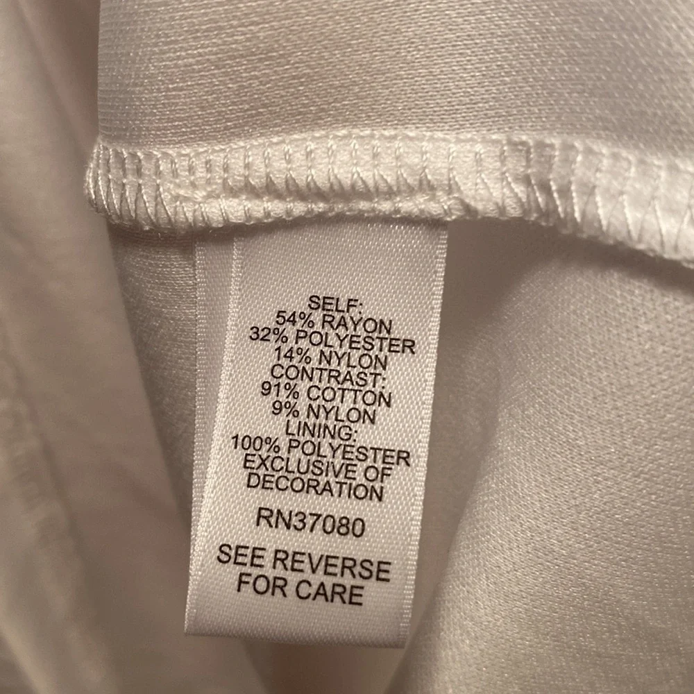 Brand New Cato White Dress…size 14/16W - Picture 4 of 4